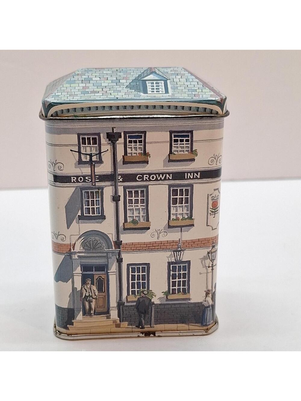 Vintage 1986 Victorian House Tin Rose and Crown Inn by Ian Logan London